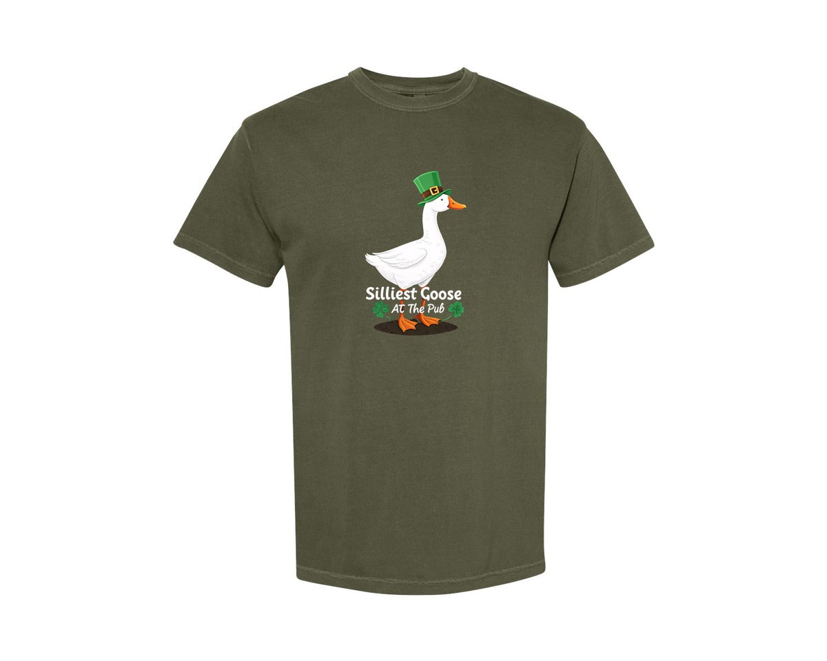 brand:Comfort Colors|color:Sage Green|Silly Goose St Patricks Funniest Graphic T-Shirt