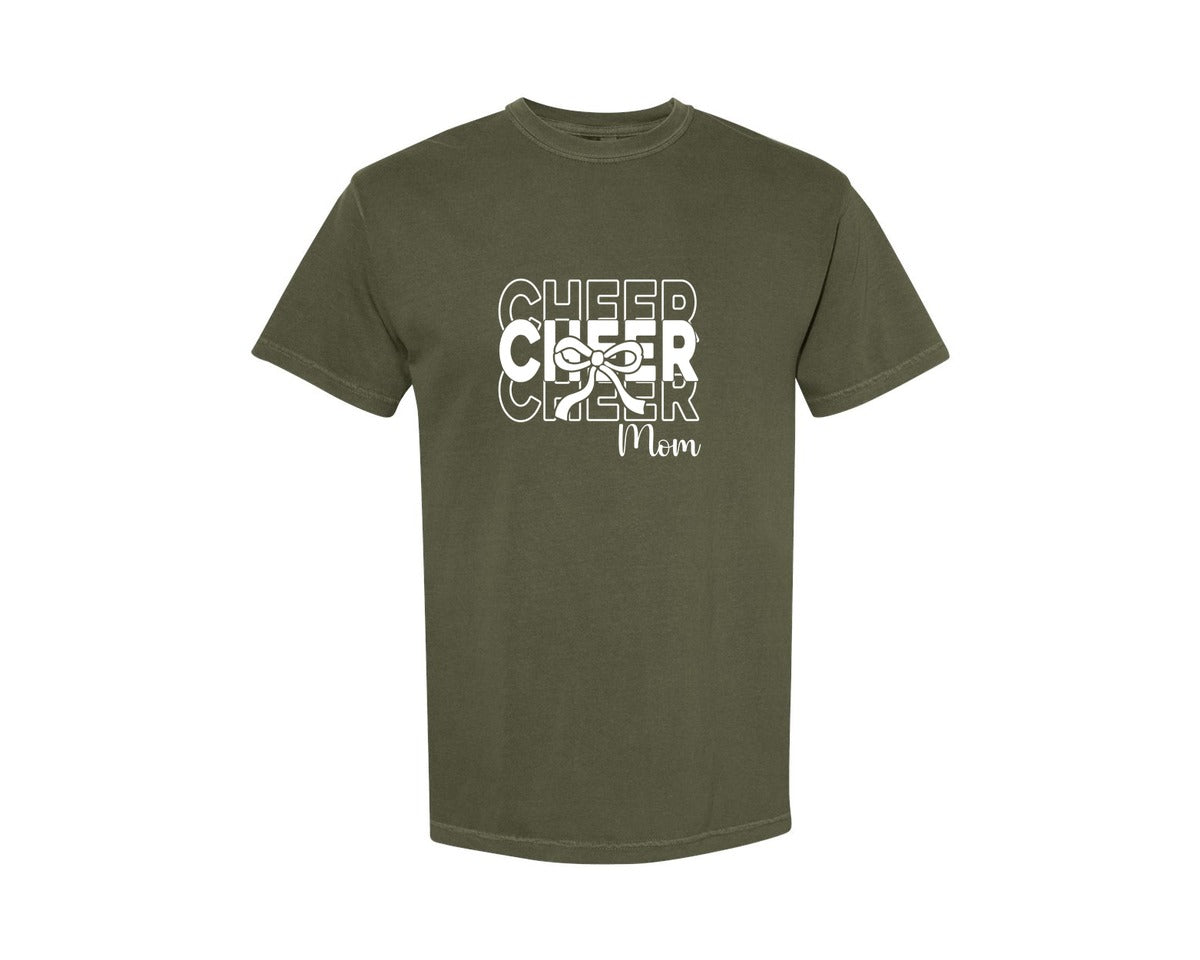 brand:Comfort Colors|color:Sage Green|Cheer Mom Cheerleader 2 Graphic T-Shirt