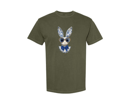brand:Comfort Colors|color:Sage Green|Cute Bunny T Shirt Bunny 2 Graphic T-Shirt