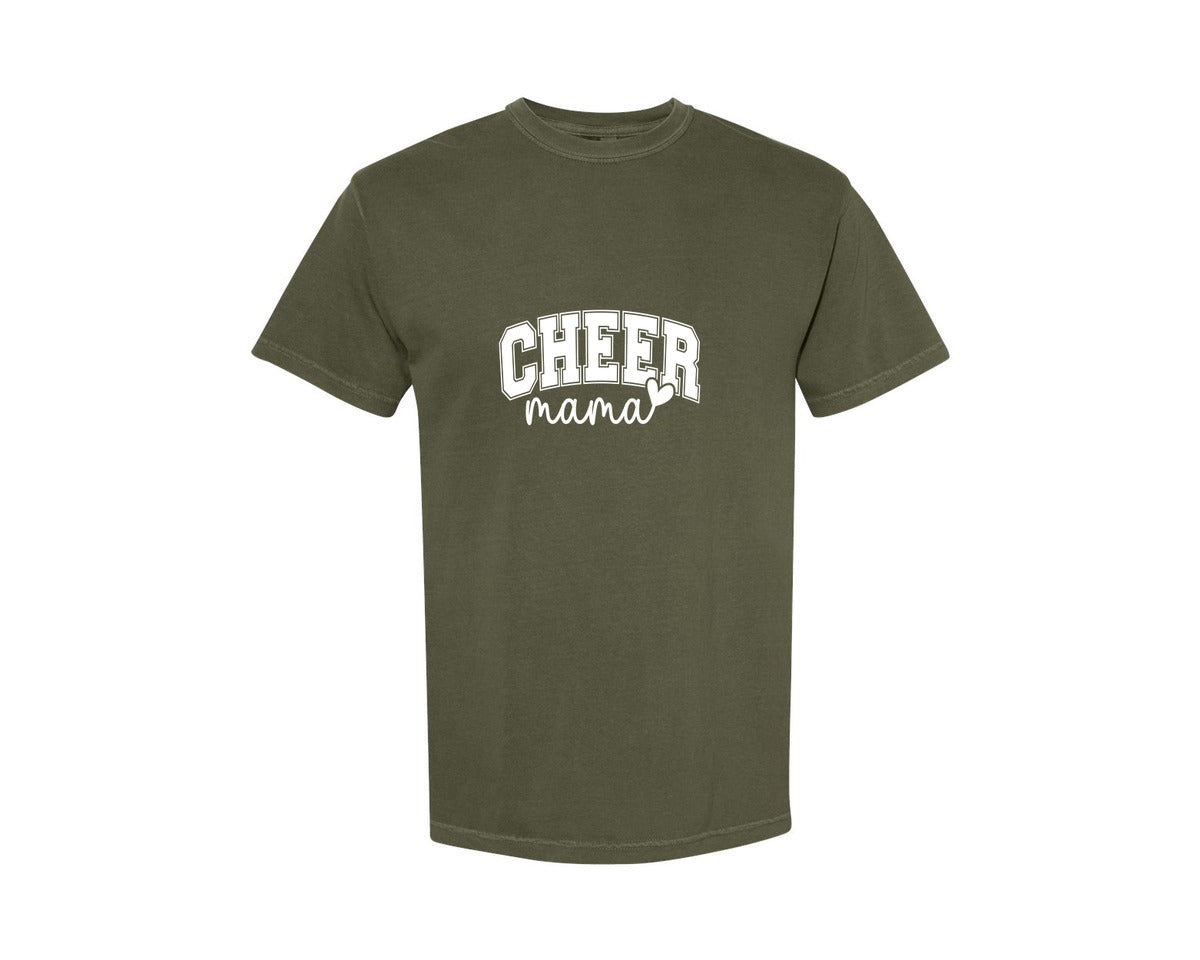 brand:Comfort Colors|color:Sage Green|Cheer Mama Cheer Mom 2 Graphic T-Shirt