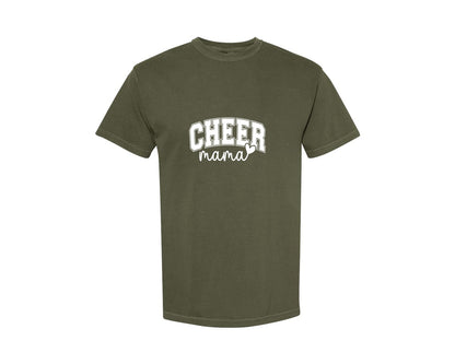 brand:Comfort Colors|color:Sage Green|Cheer Mama Cheer Mom 2 Graphic T-Shirt
