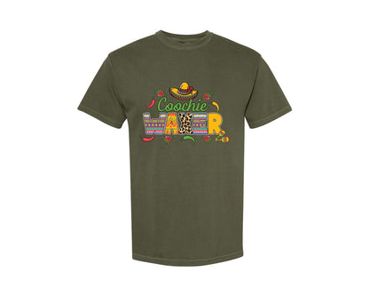 brand:Comfort Colors|color:Sage Green|Cinco De Mayo Coochie Waxer Mexico Graphic T-Shirt