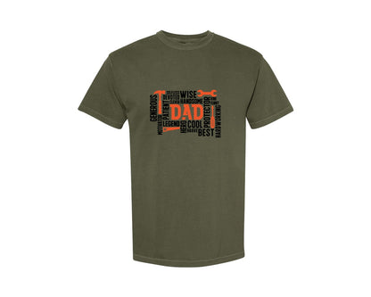 brand:Comfort Colors|color:Sage Green|Fathers Day Svgfunny Dad Svgdad Shirt Graphic T-Shirt