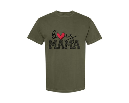 brand:Comfort Colors|color:Sage Green|Boy Mama Mama Boy 2 Graphic T-Shirt