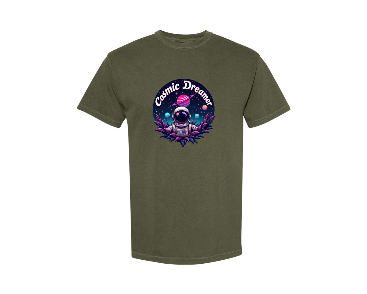 brand:Comfort Colors|color:Sage Green|Cosmic Dreamer T Shirt Design Graphic T-Shirt