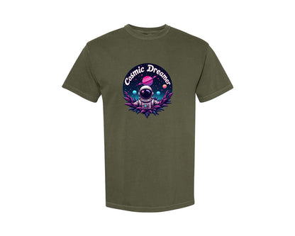 brand:Comfort Colors|color:Sage Green|Cosmic Dreamer T Shirt Design Graphic T-Shirt