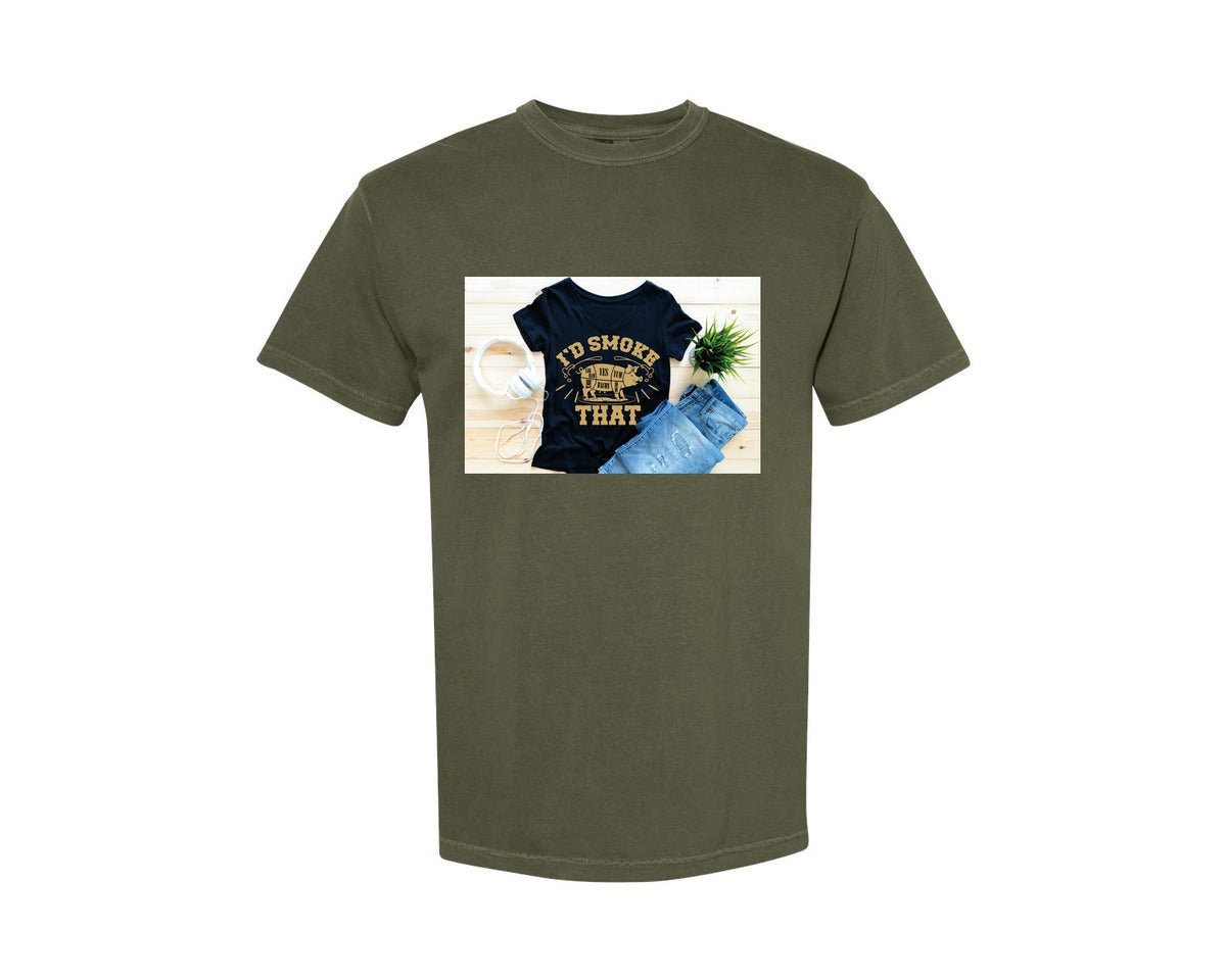 brand:Comfort Colors|color:Sage Green|Id Smoke That 26 Graphic T-Shirt