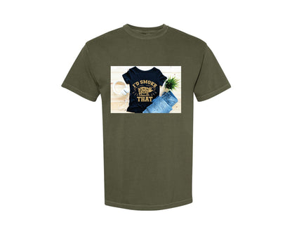 brand:Comfort Colors|color:Sage Green|Id Smoke That 26 Graphic T-Shirt