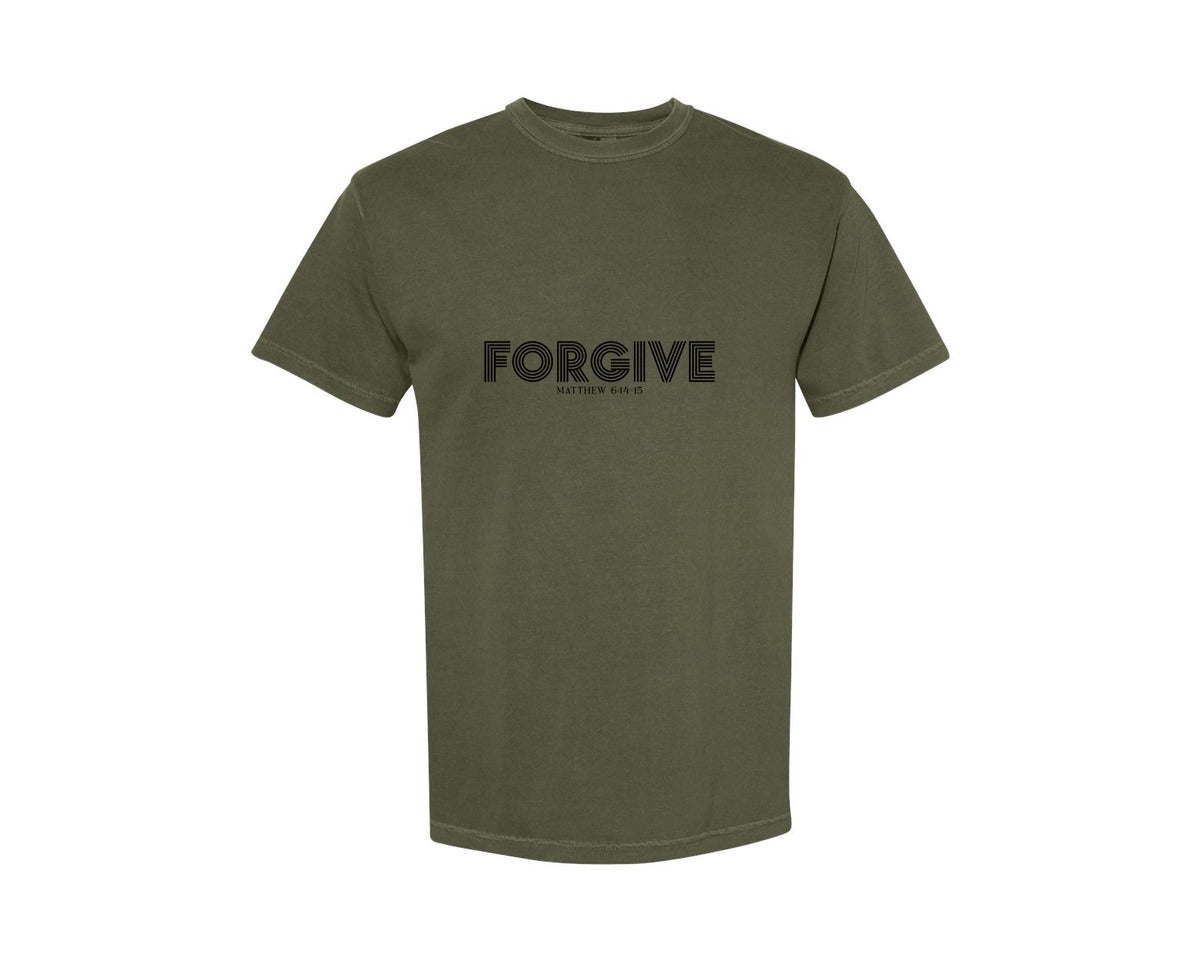 brand:Comfort Colors|color:Sage Green|Christian Jesus Faith 2 Graphic T-Shirt