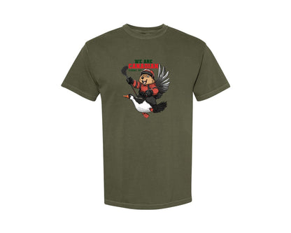 brand:Comfort Colors|color:Sage Green|We Are Canada Elbows Up Graphic T-Shirt