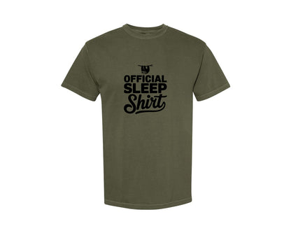 brand:Comfort Colors|color:Sage Green|Official Sleep Shirt T Shirt Graphic T-Shirt