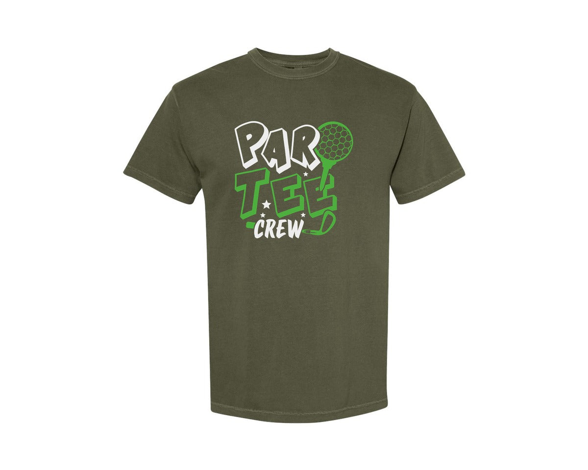 brand:Comfort Colors|color:Sage Green|Par Tee Crew Golf Quote Design 7 Graphic T-Shirt