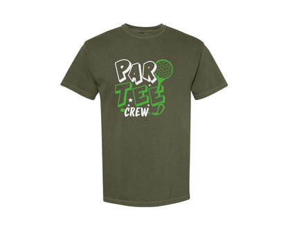 brand:Comfort Colors|color:Sage Green|Par Tee Crew Golf Quote Design 7 Graphic T-Shirt