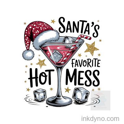 Santa's Favorite Hot Mess PNG