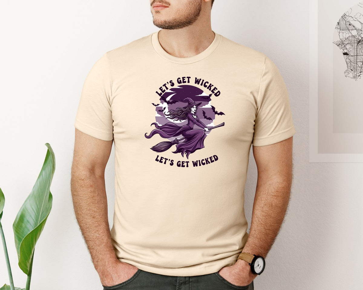 brand:Bella Canvas|color:Soft Cream|Lets Get Wicked 2 Graphic T-Shirt