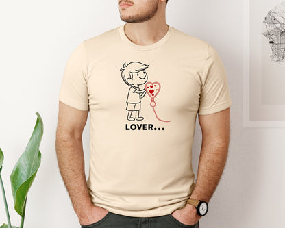 brand:Bella Canvas|color:Soft Cream|Valentines Day Couple Mug Design 2 Graphic T-Shirt