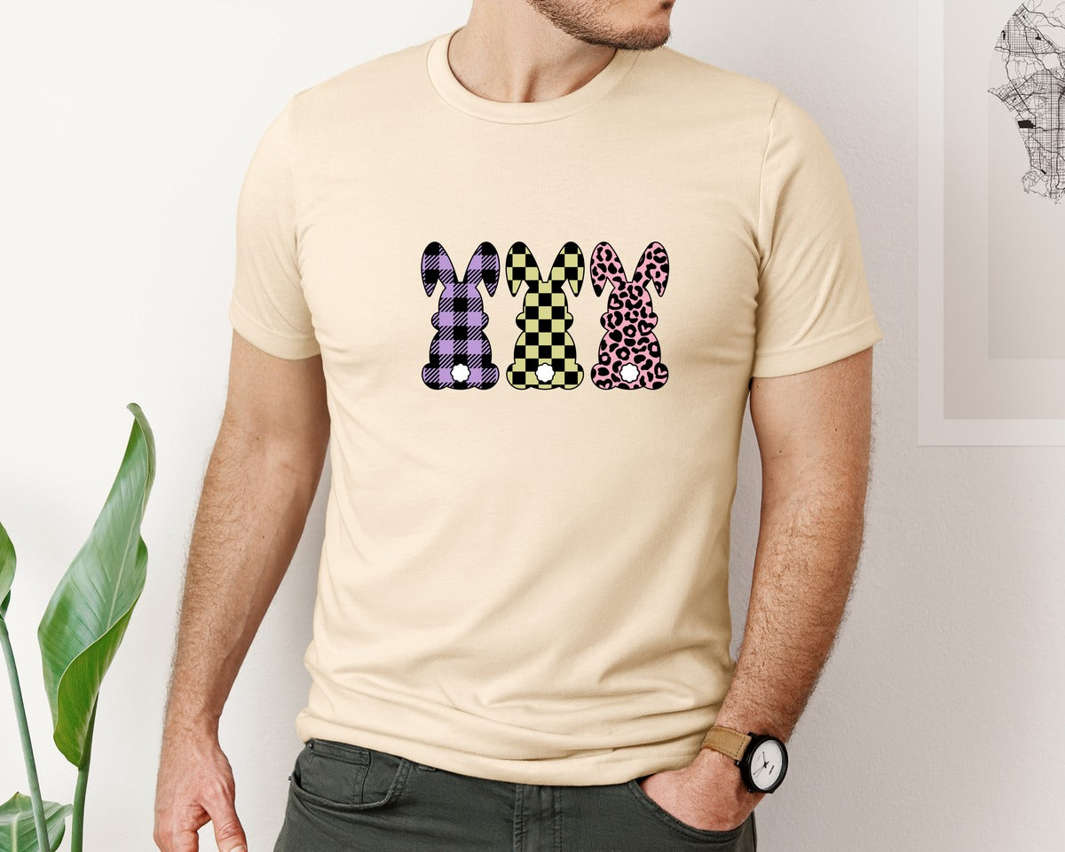 brand:Bella Canvas|color:Soft Cream|Easter Bunny Easter Rabbit Graphic T-Shirt