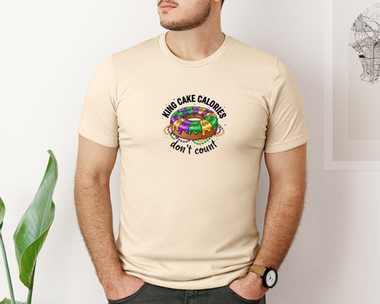 Mardi Gras King Cake Graphic T-Shirt