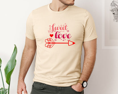 brand:Bella Canvas|color:Soft Cream|Valentines Day T Shirt 424 Graphic T-Shirt