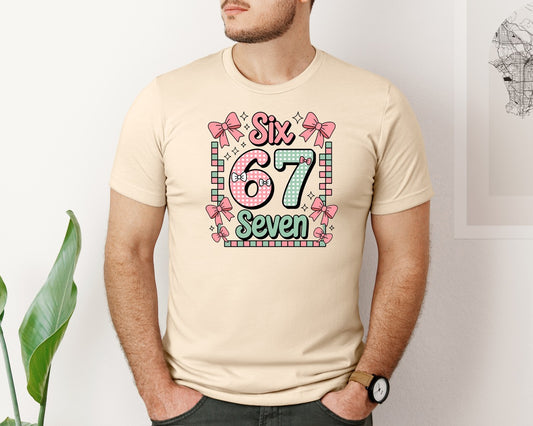 Trendy Six Seven 6 7 Valentines Day Graphic T-Shirt