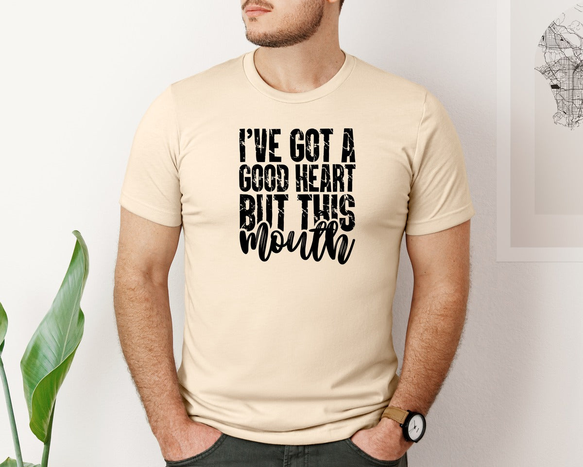 brand:Bella Canvas|color:Soft Cream|Sarcastic Quotes Funny Graphic T-Shirt