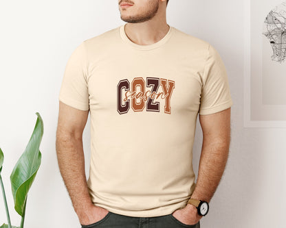 brand:Bella Canvas|color:Soft Cream|Cozy Season Thanksgiving Fall 2 Graphic T-Shirt