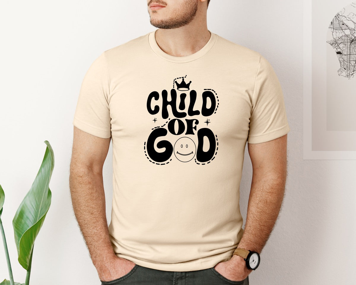 brand:Bella Canvas|color:Soft Cream|Child Of God Faith Faith 3 Graphic T-Shirt