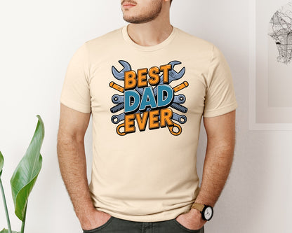 brand:Bella Canvas|color:Soft Cream|Mechanic Dad 3 Graphic T-Shirt