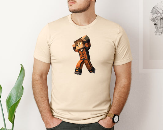 Minecraft Boy Dabbing Halloween 14 Graphic T-Shirt
