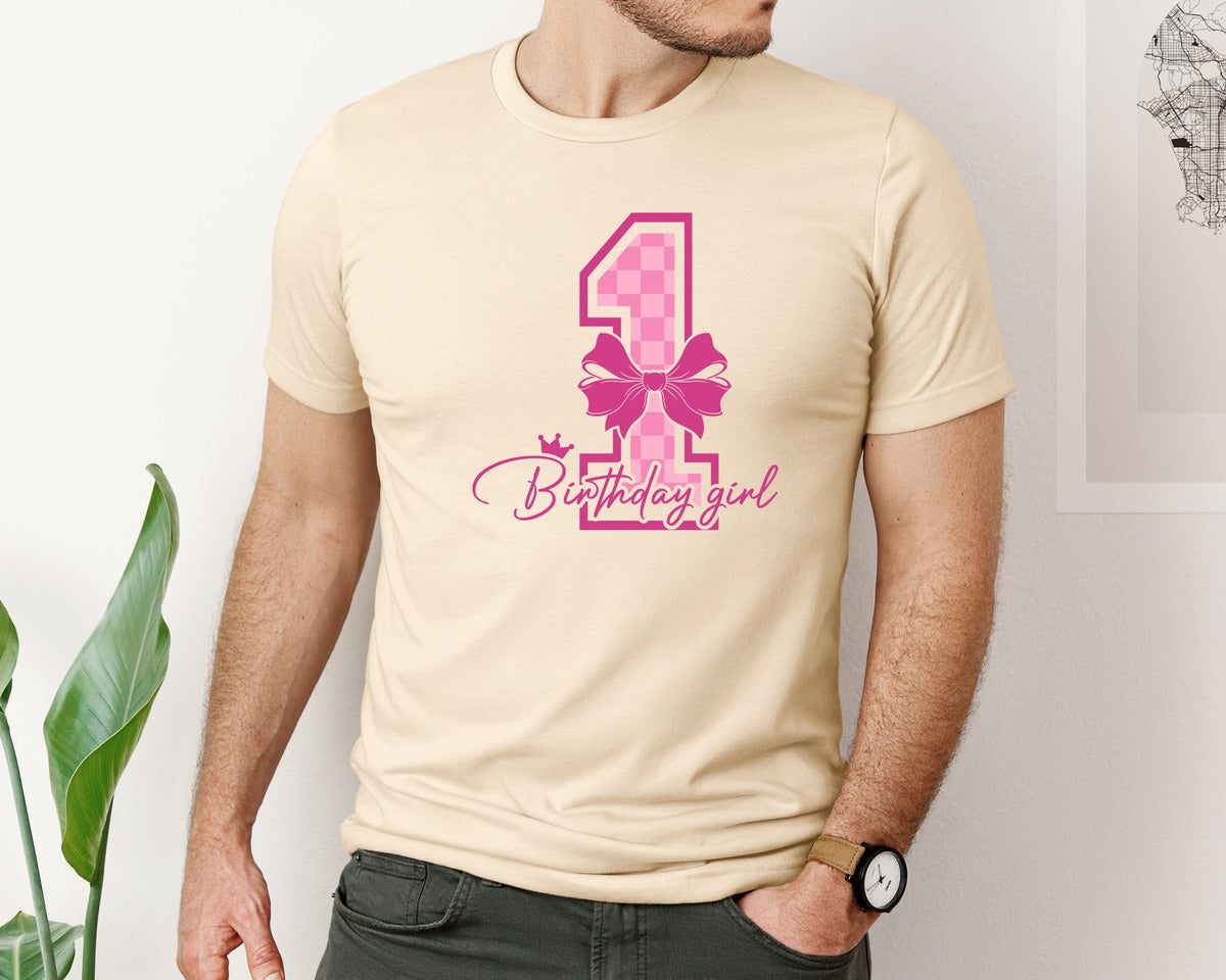 brand:Bella Canvas|color:Soft Cream|1St Birthday Birthday Shirt Graphic T-Shirt