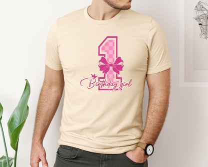 brand:Bella Canvas|color:Soft Cream|1St Birthday Birthday Shirt Graphic T-Shirt