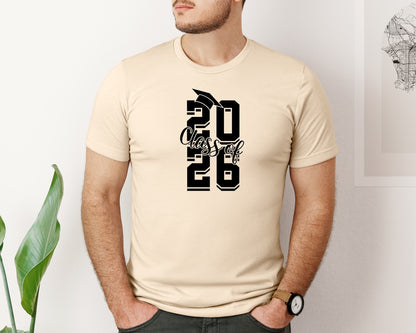 brand:Bella Canvas|color:Soft Cream|Retro Class Of 2026 Senior 2026 2 Graphic T-Shirt