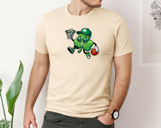 Shamrock Basketball St Patricks Graphic T-Shirt