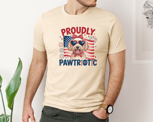 4Th Of July Patriotic Dog Dog Mama Graphic T-Shirt