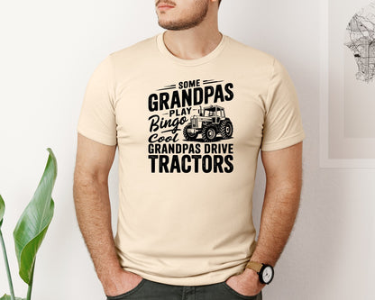 brand:Bella Canvas|color:Soft Cream|Some Grandpas Play Bingo Cool T Shir Graphic T-Shirt