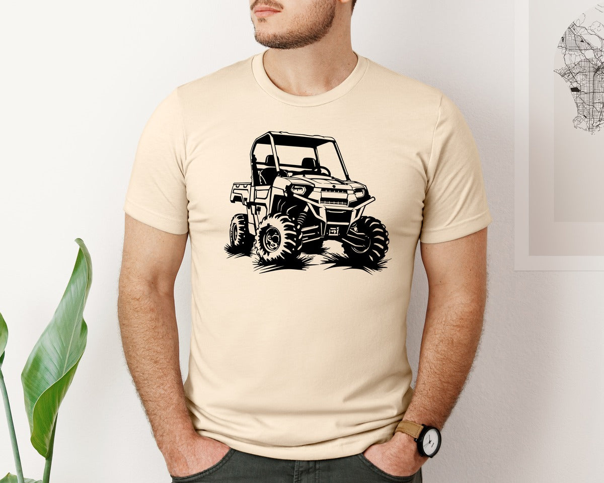 brand:Bella Canvas|color:Soft Cream|Atv Atv Riding Graphic T-Shirt