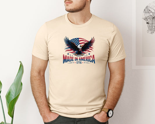 Made In America Eagle 4Th Of July Graphic T-Shirt