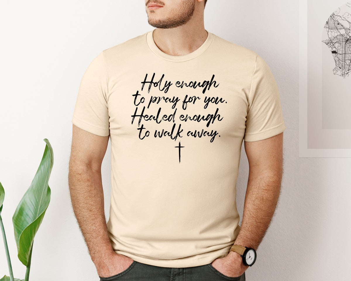 brand:Bella Canvas|color:Soft Cream|Faith With Boundaries File Faith Graphic T-Shirt
