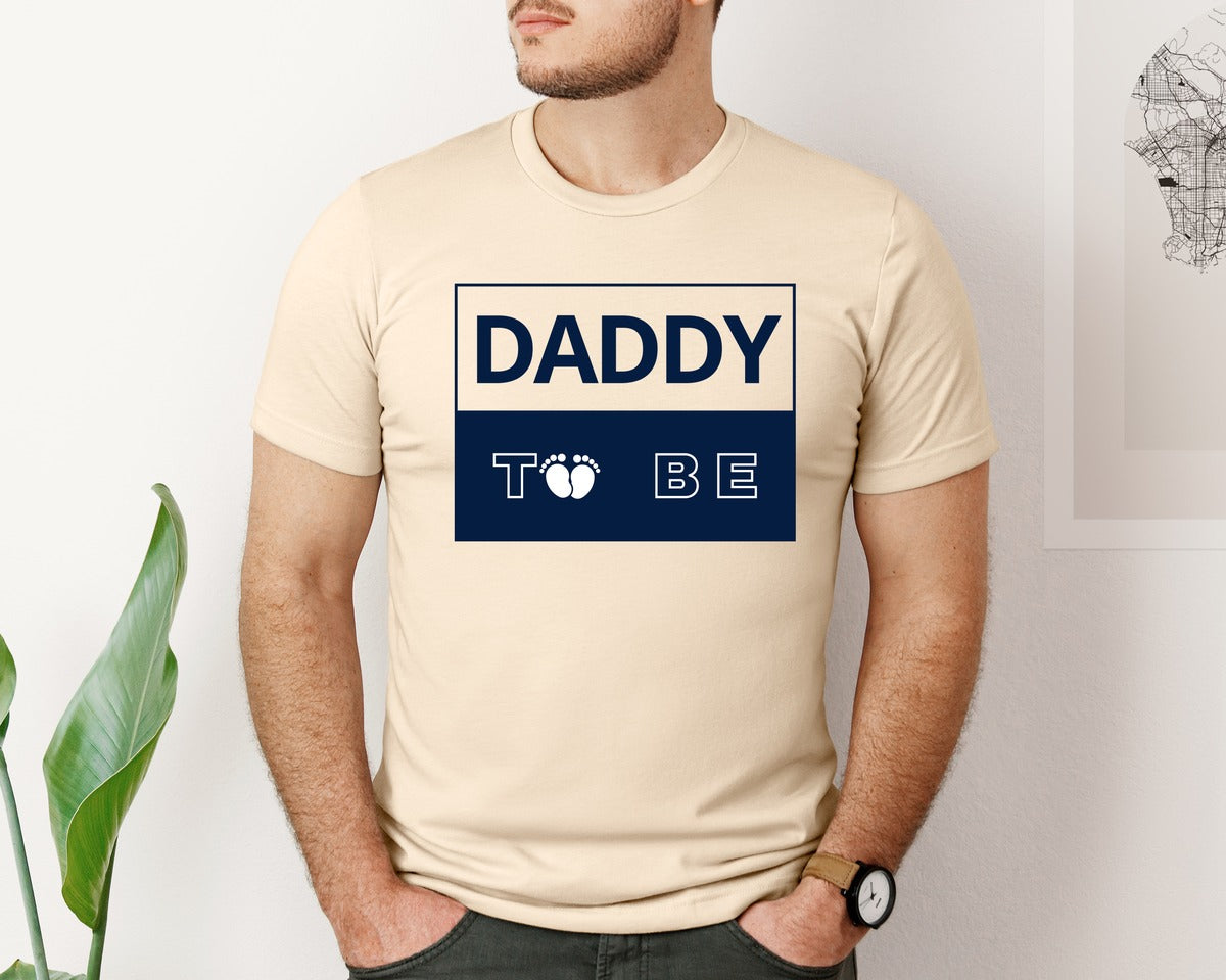 brand:Bella Canvas|color:Soft Cream|Daddy To Be Pregnancy Announcement 2 Graphic T-Shirt