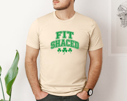 brand:Bella Canvas|color:Soft Cream|Fit Shaced Funny St Patricks Day Graphic T-Shirt