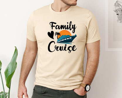 brand:Bella Canvas|color:Soft Cream|Cruise Ship T Shirt Design Graphic T-Shirt