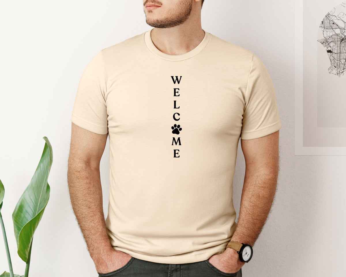 brand:Bella Canvas|color:Soft Cream|Welcome Porch Sign 22 Graphic T-Shirt