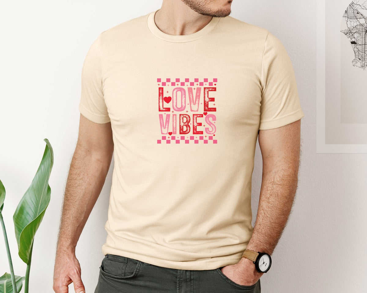 brand:Bella Canvas|color:Soft Cream|Valentine Vibes Valentine 2 Graphic T-Shirt