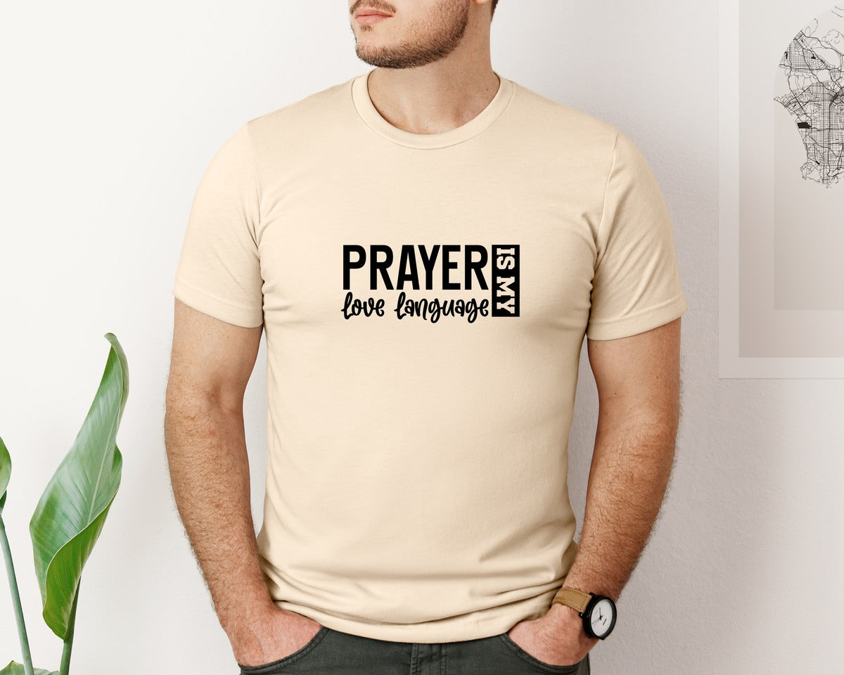 brand:Bella Canvas|color:Soft Cream|Pray With Me Christian Front Back Graphic T-Shirt