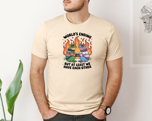 Worlds Ending Frog Couple 5 Graphic T-Shirt