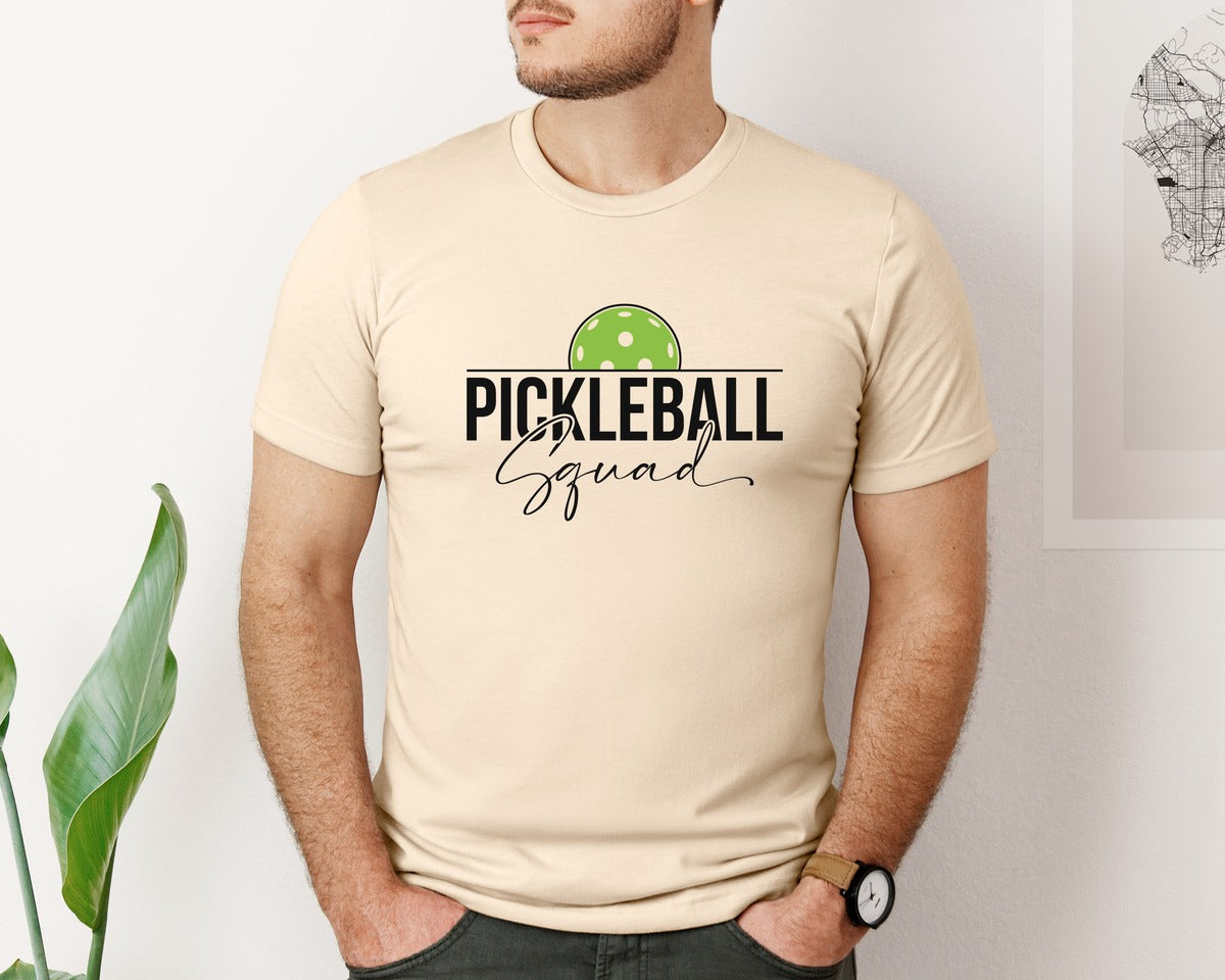 brand:Bella Canvas|color:Soft Cream|Pickleball Squad Design Graphic T-Shirt