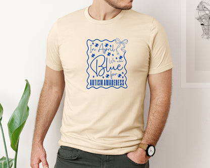 brand:Bella Canvas|color:Soft Cream|In April We Wear Blue Autism 2 Graphic T-Shirt
