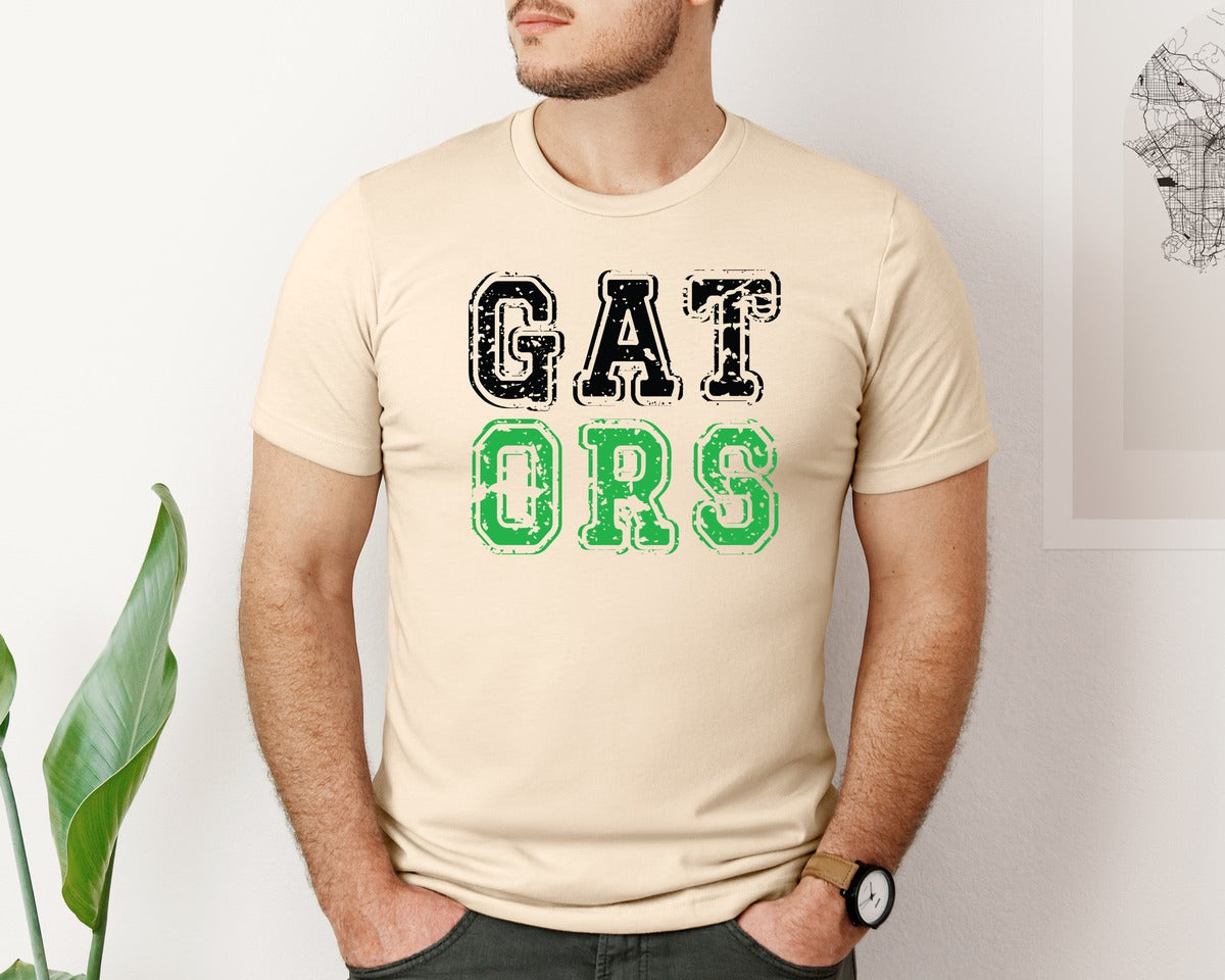 brand:Bella Canvas|color:Soft Cream|Go Gators Funny Alligator 2 Graphic T-Shirt