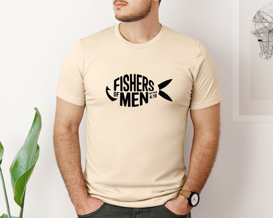 Fishers Of Men Matthew 419 Jesus Fish Graphic T-Shirt