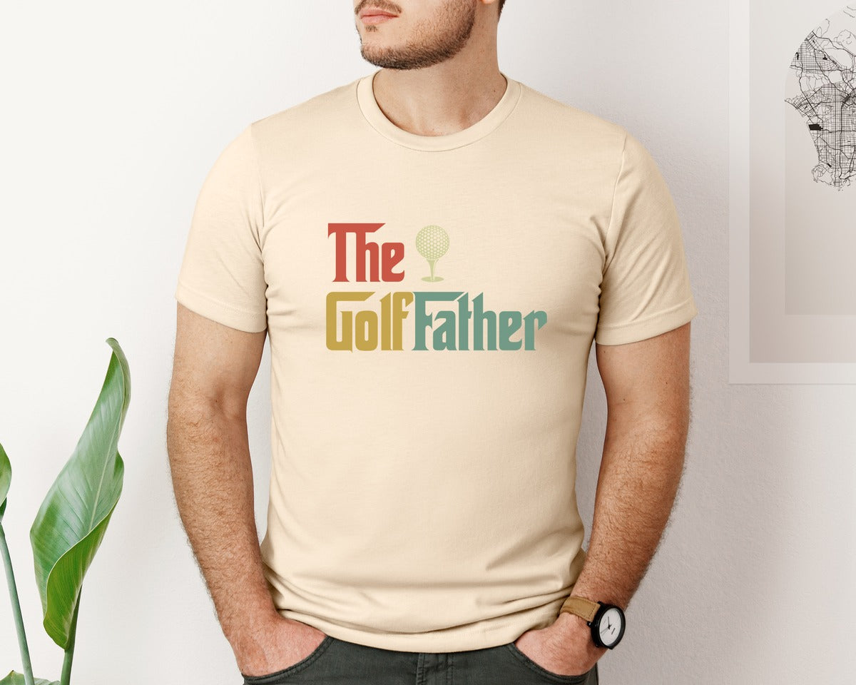 brand:Bella Canvas|color:Soft Cream|The Golf Father 8 Graphic T-Shirt